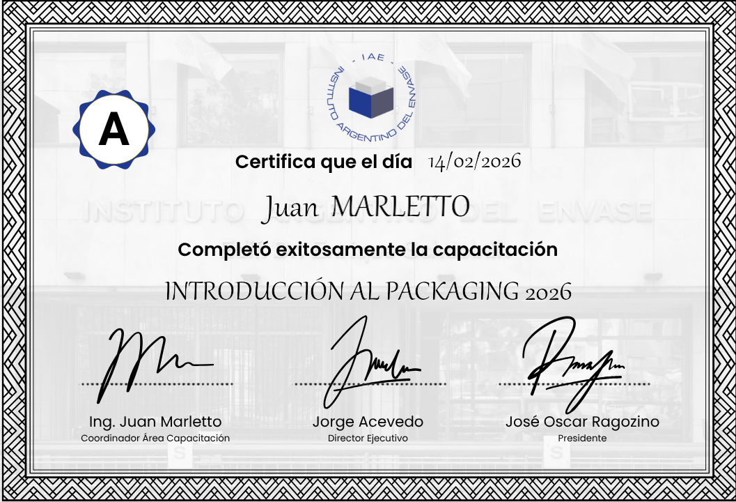 Certificación IAE